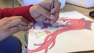 Anime Grid drawing (Time lapse)