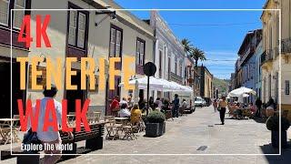 【4K】 Spain Tenerife Walk - San Cristóbal de La Laguna with City Sounds and Captions