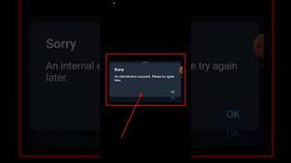 Fix Sorry an internal error occurred please try again later Telegram Problem #shorts #youtubeshorts