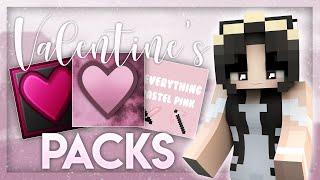 trying Valentine's Day texturepacks | solo bedwars