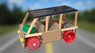 How to Make a Car ️ Solar Powered Bus - Amazing Tutorial