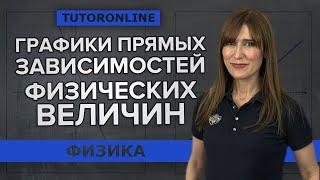 Графики прямых зависимостей физических величин | Физика TutorOnline