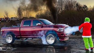 1400hp 4th Gen Cummins does All-Wheel Drive Burnout!