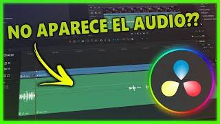 Problemas con la visualización de audio en DaVinci Resolve?? Aquí esta la solución!!