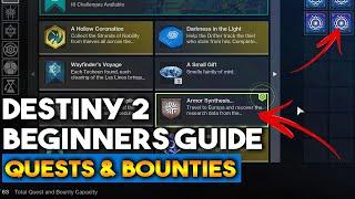 How To Track Quests & Bounties In Destiny 2 (Beginner's Guide)