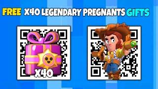 FREE!  x40 LEGENDARY GIFTS  |BRAWL STARS QR CODE 2024  || BrawlStars NEW UPDATE