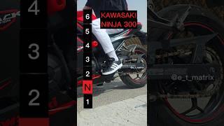 Maximum speed for each gear on a Kawasaki Ninja 300