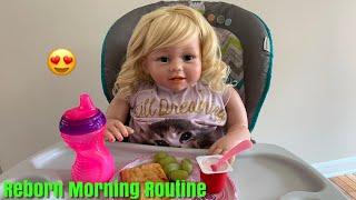 Reborn Toddler Morning Routine |the gummy channel