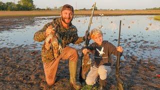 My 7 Year Old Son Shot His First Duck on Opening Day!!