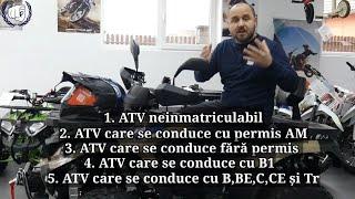 Cu ce Categorie de Permis se Conduce ATV?