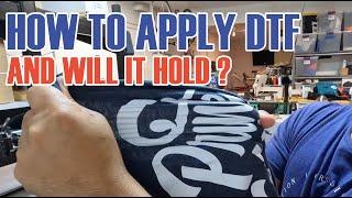 HOW TO APPLY DTF TRANSFER PRINTS ONTO A SHIRT - PRINTED MERCH (S:09/Vlog 056)