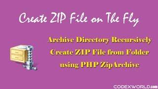 Create ZIP File using PHP