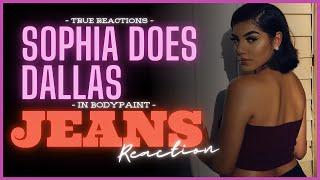 Walking Naked in  Bodypaint Jeans Sophia Does Dallas Bodypaint Jeans #truereactions