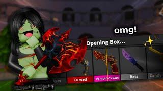 UNBOXING THE NEW MM2 HALLOWEEN GODLY (FUNNY GAMEPLAY)