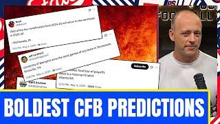 Boldest College Football Predictions Of 2025 - Josh Pate Cut