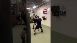 Light sparring just learning Muay Thai