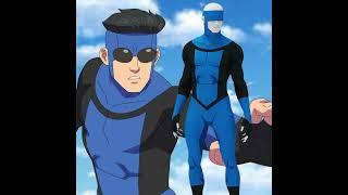 Invincible Season 3 Mark Grayson Cosplay Costume Superhero Blue Jumpsuit Mask  #Takerlama