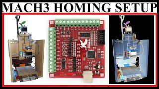 CNC MILLING MACHINE BUILD PART 46 - MACH3 HOMING SETUP ON BSMCE04U-PP USB BOARD