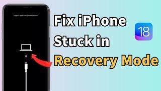 Free Ways To Fix iPhone Stuck in Recovery Mode While Upgrading iOS 18-NO DATA LOSS!