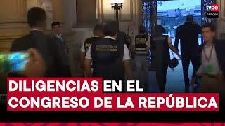 Fiscalía y Policía intervienen oficinas del Congreso por presunta red de prostitución