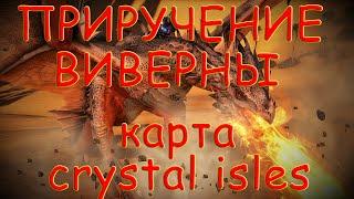 ARK: Survival Evolved приручение виверны на карте crystal isles