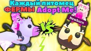 Сова VS корова - ADOPT ME roblox! | каждый питомец из фермы  | Новые питомцы в АДОПТ МИ РОБЛОКС