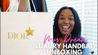 MY "DREAM" LUXURY HANDBAG UNBOXING | LADY DIOR MINI + NEW MERIT BEAUTY LIPSTICKS | BRWNGIRLLUXE
