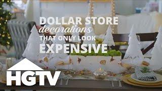 3 DIY Dollar Store Holiday Decorations | HGTV