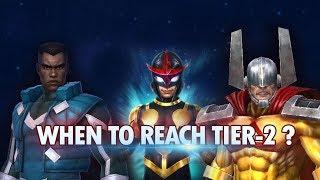 WHEN TO REACH TIER 2? NOVA, ANTI-MAN AND BLUE MARVEL - MARVEL Future Fight