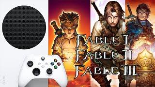 XBOX SERIES S В ИГРАХ ПО ОБРАТНОЙ СОВМЕСТИМОСТИ XBOX 360 FABLE 1,2,3