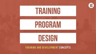 Training Program Design