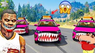 GTA 5 : Franklin & Shinchan's New Car Is A Cursed Killer Car GTA 5! INNOVA - EP 01! SK Plays