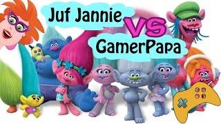 Trolls the movie CHALLENGE : Juf Jannie VS Gamerpapa