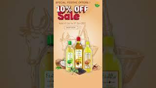 10% Festive offer for Marachekku oil at www.orgkanic.com | #marachekkuoil  #coldpressedoil