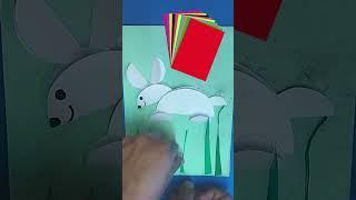 Rabbit Paper Craft  #shorts #papercrafts  #ujancreations