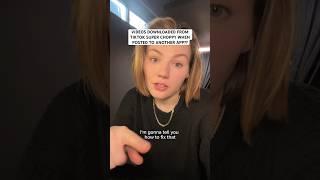 STOP posting choppy videos from TikTok to other apps!!  #video #videoediting #contentcreator