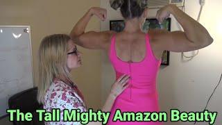 The Tall Mighty Amazon Beauty | tall woman lift carry | tall girl vs short girl