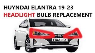 HOW TO REPLACE HEADLIGHT BULB ON Hyundai ELANTRA 2019 2020 2021 2022 2023 2024 REMOVE