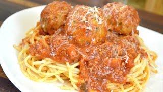 Mozzarella Stuffed Turkey Meatballs Recipe | How to make Marinara Sauce | Cooking With Carolyn