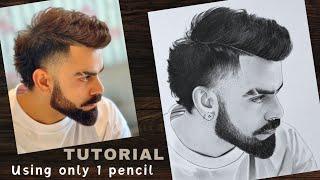 Virat Kohli Drawing step by step | How to draw Virat Kohli | YouCanDraw