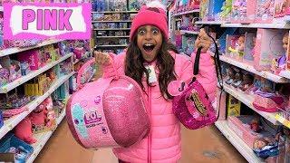 Deema Play BUYING Anything In ONE COLOR For 24 Hours CHALLENGE!