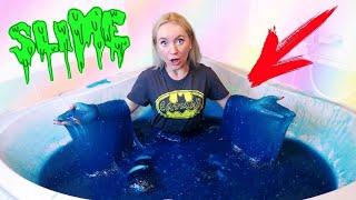 ВАННА ИЗ ЛИЗУНА | САМЫЙ ГИГАНТСКИЙ ЛИЗУН БЕЗ КЛЕЯ СЛАЙМ ЧЕЛЛЕНДЖ SLIME BATH CHALLENGE Лизун ИЗ ВОДЫ