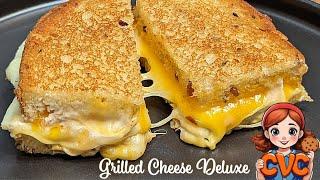 How to Make BEST Grilled Cheese Sandwich - Grilled Cheese Deluxe Recipe