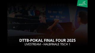 DTTB-Pokalmeisterschaften der Damen Final Four 2025 I Halbfinale Tisch 1