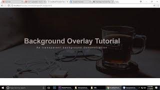 HTML & CSS  Tutorial  Transparent Background