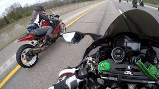 600HP TURBO Hayabusa vs 335HP Ninja H2 & JoeSti SMACKDOWN!