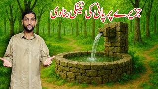 How I Made Water Tank With Stones in Forest