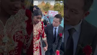 Viral Video Of Chinese Man Mistreating His Young Beautiful African Wife On Their Wedding Day