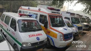 Jyoti/ ICU with ventilator Ambulance Service 9540944424 Basic life Sapoot Ambulance in ansari nagar