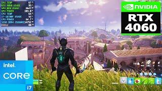 RTX 4060 (8GB) FORTNITE - 1080p - Low - Epic Settings - FPS Performance in 2024